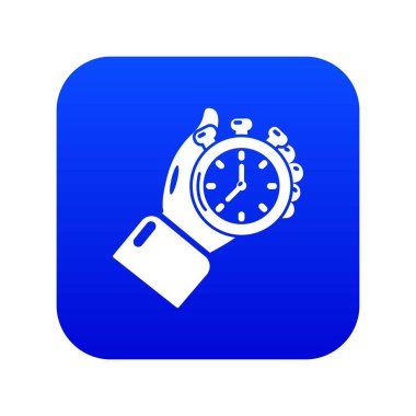 Kronometre simgesi mavi vektör