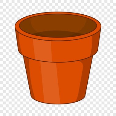Çiçek pot simgesi, karikatür tarzı