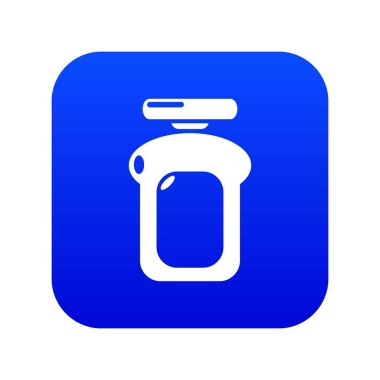 Parfüm şişesi su simgesi mavi vektör