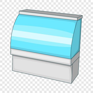 Süpermarket counter simge, karikatür tarzı