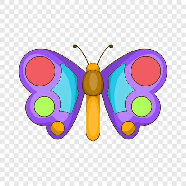 Icône papillon, style dessin animé — Image vectorielle