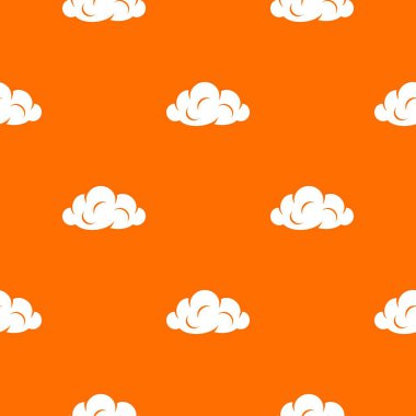 Bilgi bulut desen vektör turuncu