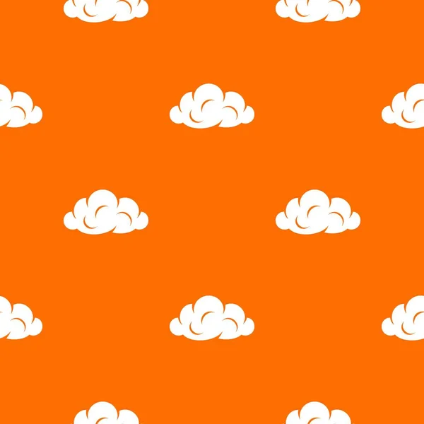 Información nube patrón vector naranja — Vector de stock