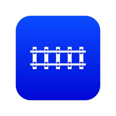 Demiryolu simgesi dijital mavi