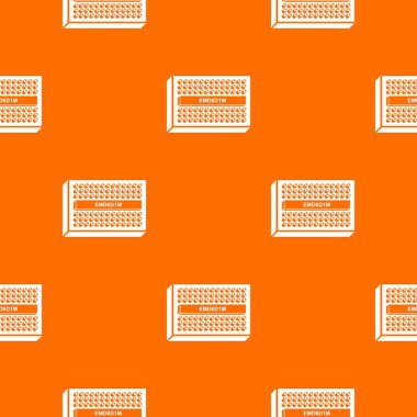 Mikroçip desen vektör turuncu