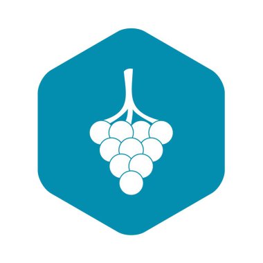 Üzüm şube simgesini, basit tarzı