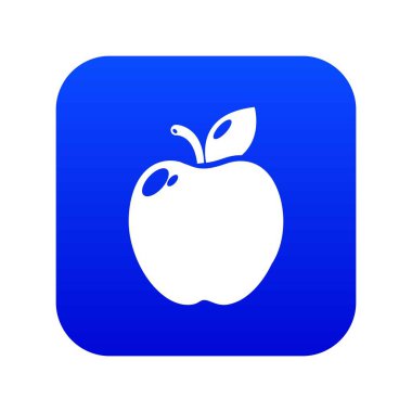 Elma simgesi mavi vektör