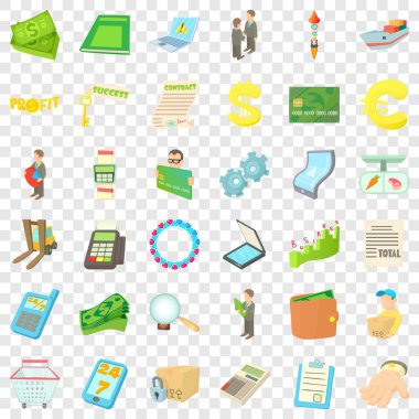 Simgeler kümesi yükleniyor, karikatür tarzı