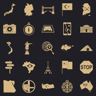 Görüntü Icons set, basit tarzı