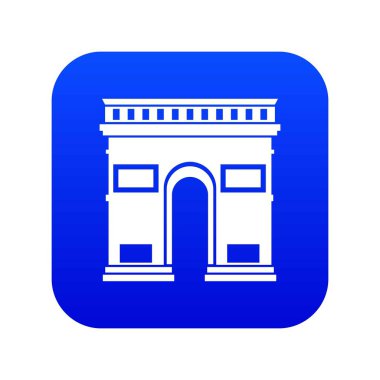 Muzaffer kemer simgesi dijital mavi