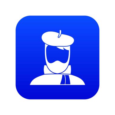 Sanatçı simge dijital mavi