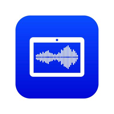 Tablet simgesi mavi vektör