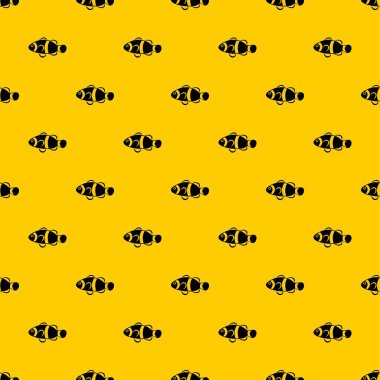 Sevimli palyaço balık desen vektör