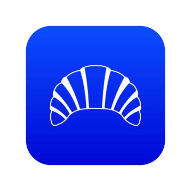 Kruvasan simgesi dijital mavi