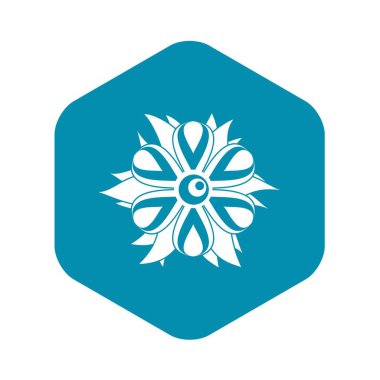 Çiçek simgesi, basit tarzı