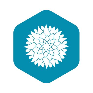 Çiçek simgesi, basit tarzı