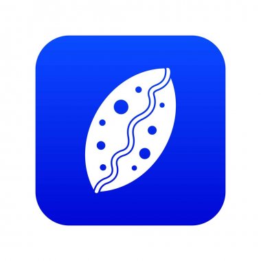 Fırında pasta simgesi dijital mavi