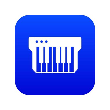 Synthesizer simgesi mavi vektör