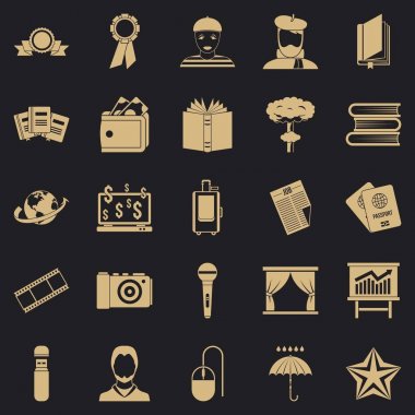 Officeman Icons set, basit tarzı