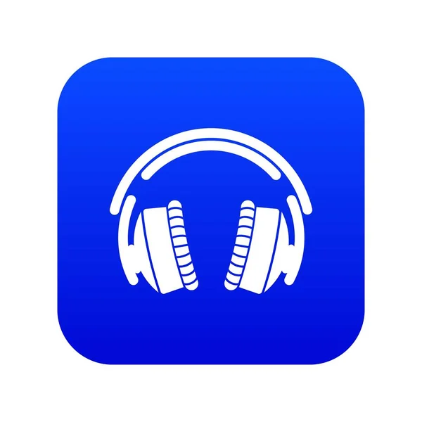 Ikona słuchawek niebieski wektor — Wektor stockowy