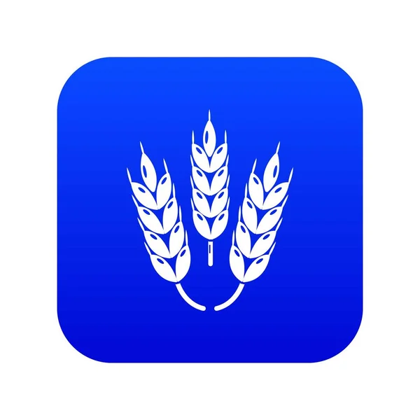 Icône du blé juteux vecteur bleu — Image vectorielle