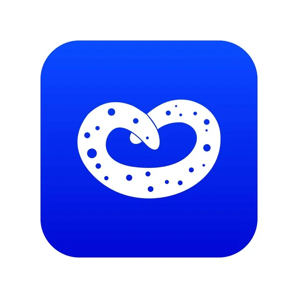 Alemán pretzel icono digital azul — Archivo Imágenes Vectoriales