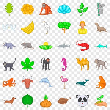 Canlı simgeler kümesi, karikatür tarzı