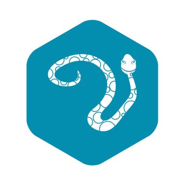 Benekli yılan simgesi, basit tarzı