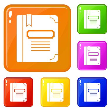 Yer imi simgeleri vektör rengi ayarlamak ile Öğretici