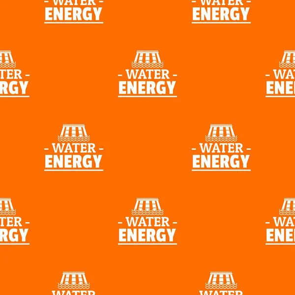 드롭 물 에너지 패턴 벡터 오렌지 — 스톡 벡터