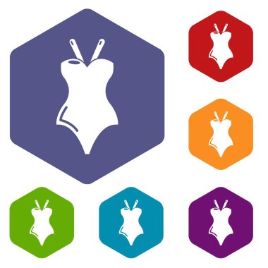 Mayo simgeleri vektör hexahedron