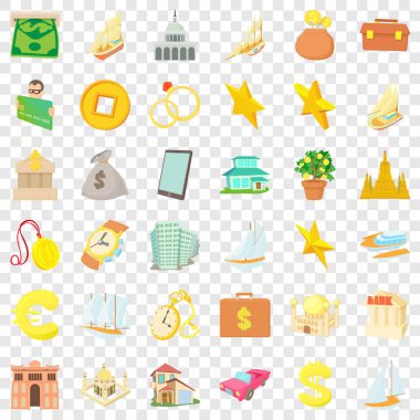 Servet Icons set, karikatür tarzı