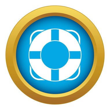 Lifeline simgesi mavi vektör yalıtılmış