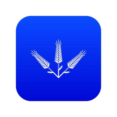 Bol buğday simgesi mavi vektör