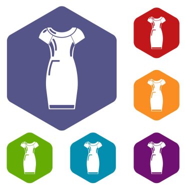 Elbise simgeleri vektör hexahedron