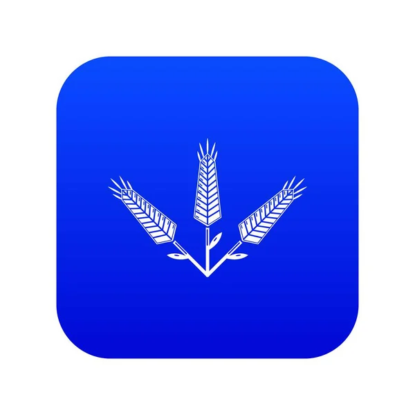 Синий вектор иконы пшеницы — стоковый вектор