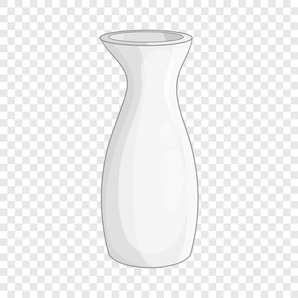 白い花瓶のアイコン、漫画のスタイル — ストックベクタ