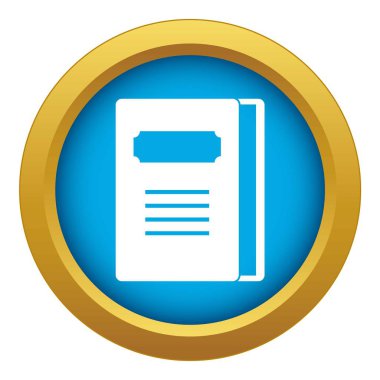 Öğretici simge mavi vektör yalıtılmış