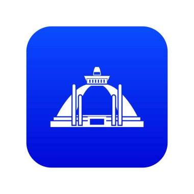 Polonnaruwa, antik stupa simgesi dijital mavi