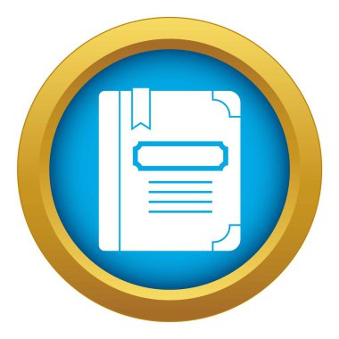 Yer ikonu mavi vektör izole ile Öğretici