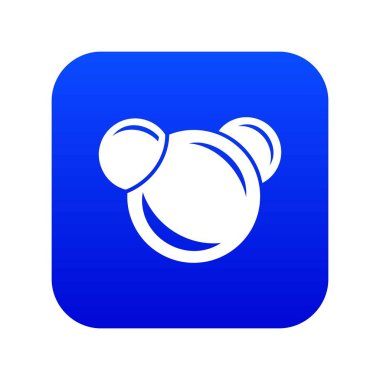 Molekül reaksiyon simgesi mavi vektör