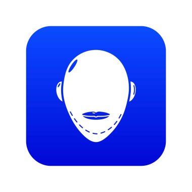 Facelift simgesi mavi vektör