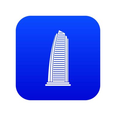 Gökdelen simgesi dijital mavi