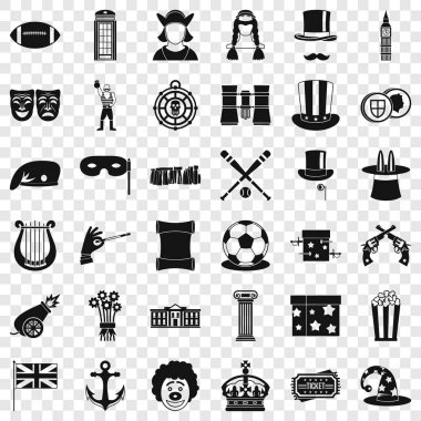 Cirque Icons set, basit tarzı