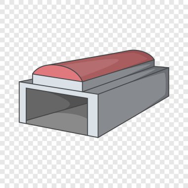 Hangar kapısı açık simgesi, karikatür tarzı ile