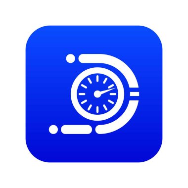 Zamanlayıcı simgesi mavi vektör