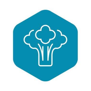 Eko brokoli simgesi, anahat stili