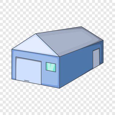 Mavi ambar Binası simgesi, karikatür tarzı