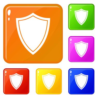 Savaş simgeleri için Kalkan vektör renk ayarlamak