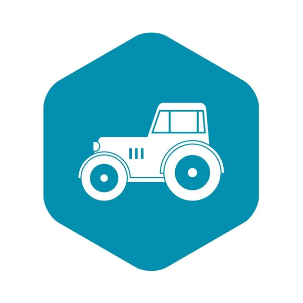 Icône tracteur simple — Image vectorielle